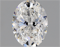 Natural Diamond 0.50 Carats, Oval with  Cut, E Color, IF Clarity and Certified by GIA