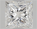 Diamante Natural 0.53 quilates, Princesa , Color E, claridad VS2 y certificado GIA