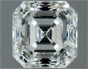 Natural Diamond 1.00 Carats, Asscher with  Cut, H Color, VS2 Clarity and Certified by IGI