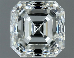 Picture of Natural Diamond 1.00 Carats, Asscher with  Cut, H Color, VS2 Clarity and Certified by IGI
