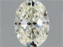 Natural Diamond 0.90 Carats, Oval with  Cut, K Color, VS1 Clarity and Certified by GIA