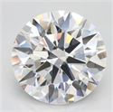 Lab Grown Diamond 3.87 Carats, Round with Excellent Cut, D Color, FL Clarity and Certified by GIA