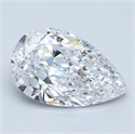 Diamante Natural 4.24 quilates, De pera , Color D, claridad VS2 y certificado GIA