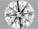 Lab Grown Diamond 3.03 Carats, Round with Excellent Cut, F Color, VVS2 Clarity and Certified by IGI
