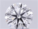 Lab Grown Diamond 1.53 Carats, Round with Ideal Cut, D Color, IF Clarity and Certified by IGI