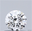 Natural Diamond 0.60 Carats, Round with Excellent Cut, F Color, SI1 Clarity and Certified by GIA