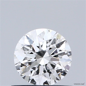 Picture of Natural Diamond 0.60 Carats, Round with Excellent Cut, F Color, SI1 Clarity and Certified by GIA