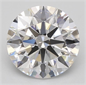 Lab Grown Diamond 2.05 Carats, Round with Excellent Cut, D Color, IF Clarity and Certified by GIA