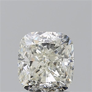 Foto Diamante Natural 1.50 quilates, Del cojín , Color K, claridad VVS1 y certificado GIA de