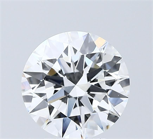 Picture of Lab Grown Diamond 3.03 Carats, Round with Ideal Cut, D Color, VVS1 Clarity and Certified by IGI
