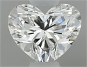 Natural Diamond 0.39 Carats, Heart with  Cut, H Color, VS1 Clarity and Certified by GIA