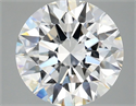 Lab Grown Diamond 3.06 Carats, Round with Excellent Cut, E Color, VS2 Clarity and Certified by IGI