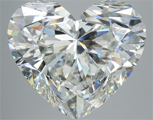 Picture of Natural Diamond 5.04 Carats, Heart with  Cut, I Color, VVS2 Clarity and Certified by GIA