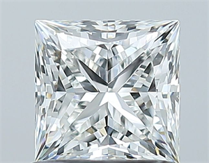 Picture of Natural Diamond 1.02 Carats, Princess with  Cut, G Color, VS2 Clarity and Certified by GIA
