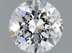 Foto Diamante Natural 0.80 quilates, Redondo , Color D, claridad SI2 y certificado HRD de