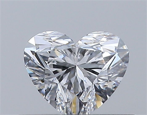 Picture of Natural Diamond 0.34 Carats, Heart with  Cut, D Color, VVS1 Clarity and Certified by GIA