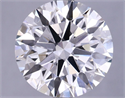 Lab Grown Diamond 3.81 Carats, Round with Ideal Cut, G Color, VS2 Clarity and Certified by IGI