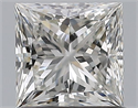 Natural Diamond 0.99 Carats, Princess with  Cut, H Color, VS2 Clarity and Certified by GIA