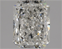 Natural Diamond 1.70 Carats, Radiant with  Cut, F Color, SI2 Clarity and Certified by HRD