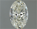 Natural Diamond 0.70 Carats, Oval with  Cut, J Color, VVS1 Clarity and Certified by IGI