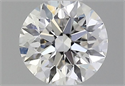 Natural Diamond 0.62 Carats, Round with Excellent Cut, G Color, VS2 Clarity and Certified by GIA