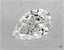 Natural Diamond 0.90 Carats, Pear with  Cut, D Color, VVS1 Clarity and Certified by GIA