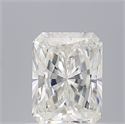 Natural Diamond 0.73 Carats, Radiant with  Cut, F Color, VVS2 Clarity and Certified by GIA