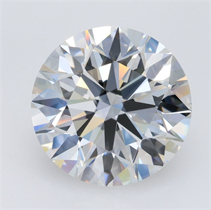 Picture of Lab Grown Diamond 4.00 Carats, Round with Ideal Cut, E Color, VS2 Clarity and Certified by IGI