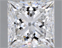 Natural Diamond 0.71 Carats, Princess with  Cut, D Color, IF Clarity and Certified by GIA