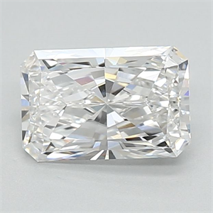Picture of Lab Grown Diamond 1.07 Carats, Radiant with  Cut, E Color, VVS2 Clarity and Certified by IGI