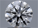 Diamante Natural 1.07 quilates, Redondo , Color F, claridad VS2 y certificado GIA