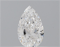 Natural Diamond 0.40 Carats, Pear with  Cut, D Color, VVS2 Clarity and Certified by GIA