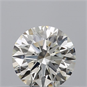 Natural Diamond 0.42 Carats, Round with Excellent Cut, H Color, VVS1 Clarity and Certified by IGI