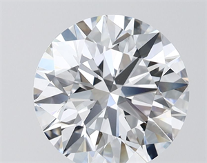 Picture of Lab Grown Diamond 3.01 Carats, Round with Ideal Cut, F Color, VVS2 Clarity and Certified by IGI