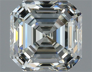 Picture of Natural Diamond 1.32 Carats, Asscher with  Cut, K Color, VS1 Clarity and Certified by GIA