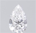 Natural Diamond 0.56 Carats, Pear with  Cut, E Color, SI2 Clarity and Certified by GIA