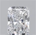 Natural Diamond 0.71 Carats, Radiant with  Cut, D Color, VS2 Clarity and Certified by GIA