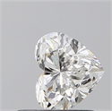 Natural Diamond 0.68 Carats, Heart with  Cut, E Color, SI1 Clarity and Certified by GIA