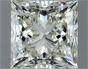 Natural Diamond 1.02 Carats, Princess with  Cut, J Color, VVS1 Clarity and Certified by IGI