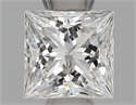 Natural Diamond 0.32 Carats, Princess with  Cut, F Color, VS2 Clarity and Certified by GIA