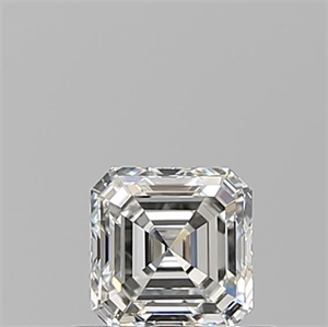 Picture of Natural Diamond 0.60 Carats, Asscher with  Cut, G Color, VVS2 Clarity and Certified by GIA