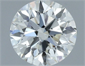 Diamante Natural 0.52 quilates, Redondo , Color J, claridad VVS1 y certificado GIA