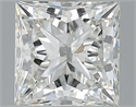 Natural Diamond 4.01 Carats, Princess with  Cut, H Color, VS2 Clarity and Certified by IGI