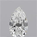 Natural Diamond 0.51 Carats, Pear with  Cut, E Color, VS2 Clarity and Certified by GIA