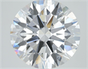 Lab Grown Diamond 1.02 Carats, Round with Ideal Cut, D Color, VVS2 Clarity and Certified by IGI