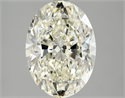 Natural Diamond 3.02 Carats, Oval with  Cut, K Color, VS2 Clarity and Certified by IGI