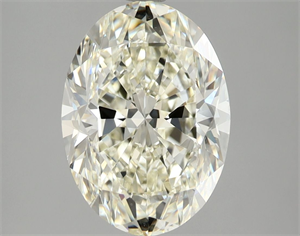 Picture of Natural Diamond 3.02 Carats, Oval with  Cut, K Color, VS2 Clarity and Certified by IGI