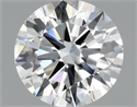 Lab Grown Diamond 1.44 Carats, Round with Ideal Cut, E Color, VS2 Clarity and Certified by IGI
