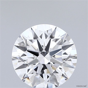 Picture of Lab Grown Diamond 2.05 Carats, Round with Ideal Cut, D Color, VVS1 Clarity and Certified by IGI