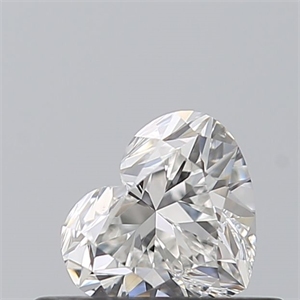 Picture of Natural Diamond 0.42 Carats, Heart with  Cut, F Color, VS2 Clarity and Certified by GIA
